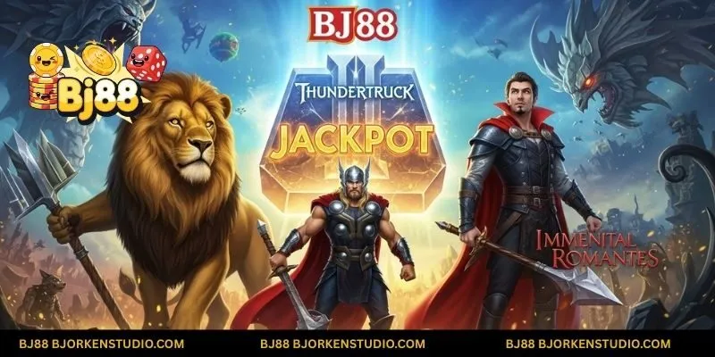 Khám phá thế giới game huyền thoại của Microgaming: từ thần thoại Bắc Âu đến những giải Jackpot khổng lồ, tất cả đều có tại BJ88! ⚡️🦁