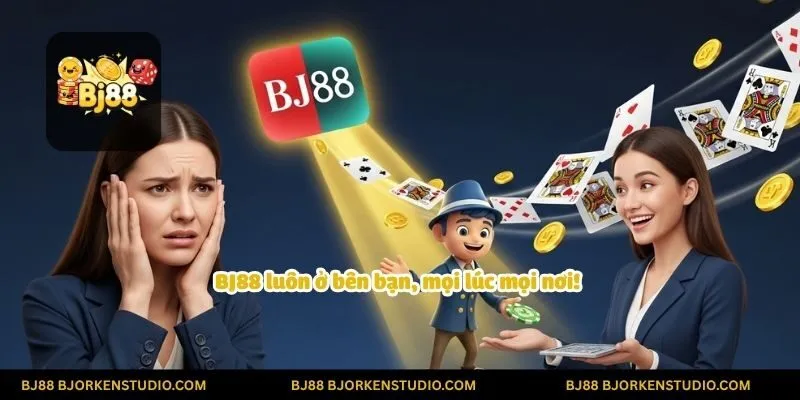 BJ88 luôn ở bên bạn, mọi lúc mọi nơi! Đội ngũ hỗ trợ chuyên nghiệp của chúng tôi sẵn sàng giúp đỡ bạn qua mọi kênh liên lạc.