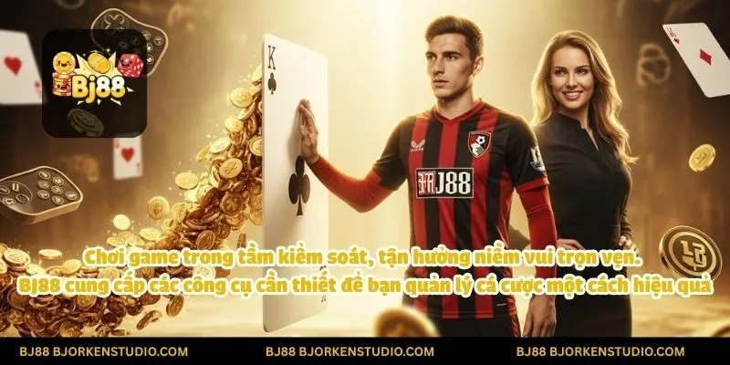 Chơi game trong tầm kiểm soát, tận hưởng niềm vui trọn vẹn. BJ88 cung cấp các công cụ cần thiết để bạn quản lý cá cược một cách hiệu quả.