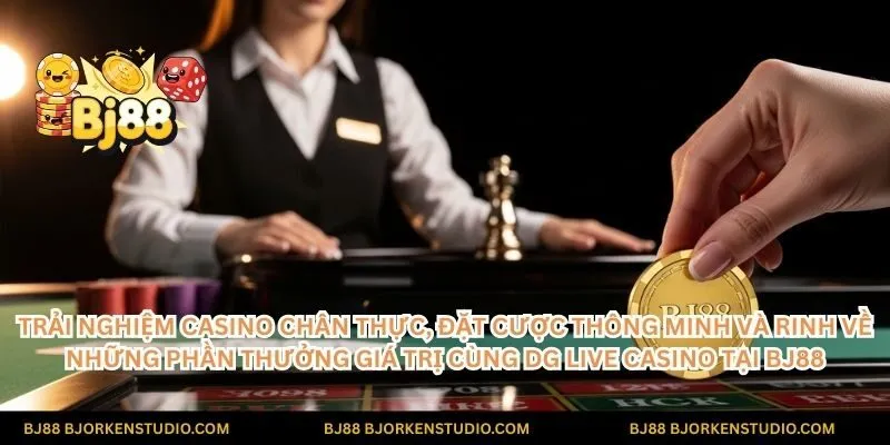 Trải nghiệm casino chân thực, đặt cược thông minh và rinh về những phần thưởng giá trị cùng DG Live Casino tại BJ88.