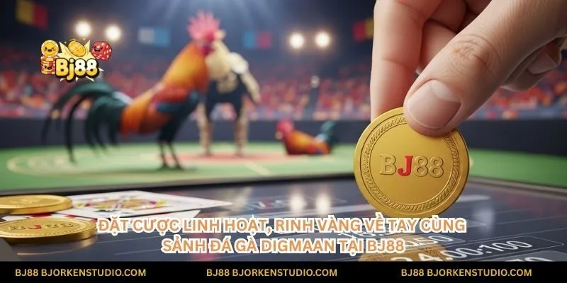 Đặt cược linh hoạt, rinh vàng về tay cùng sảnh đá gà Digmaan tại BJ88. Chơi ngay để nhận những phần thưởng hấp dẫn!