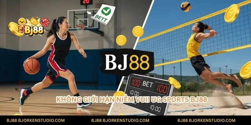 Không giới hạn niềm vui! UG Sports BJ88 mang đến đa dạng các bộ môn thể thao, từ bóng rổ đến bóng chuyền, cho bạn thỏa sức lựa chọn.